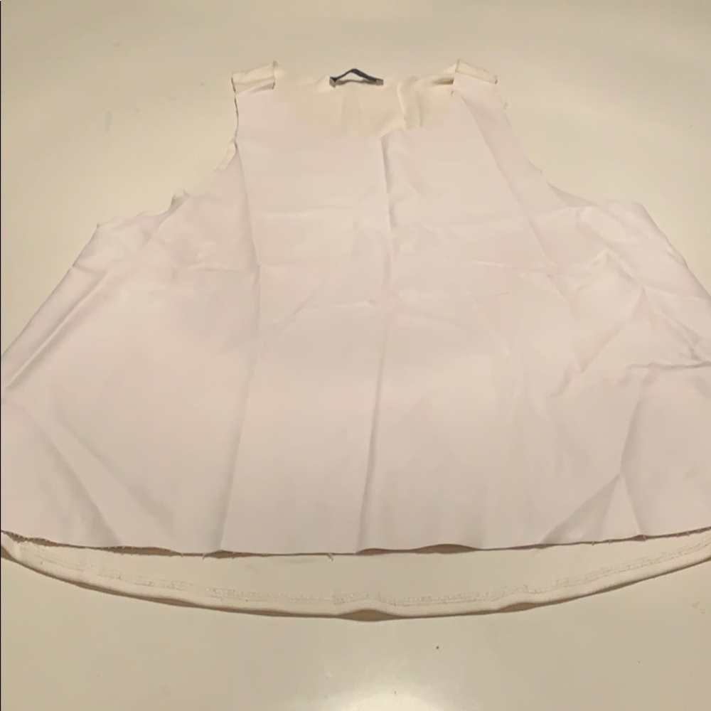 faux leather zara tank top